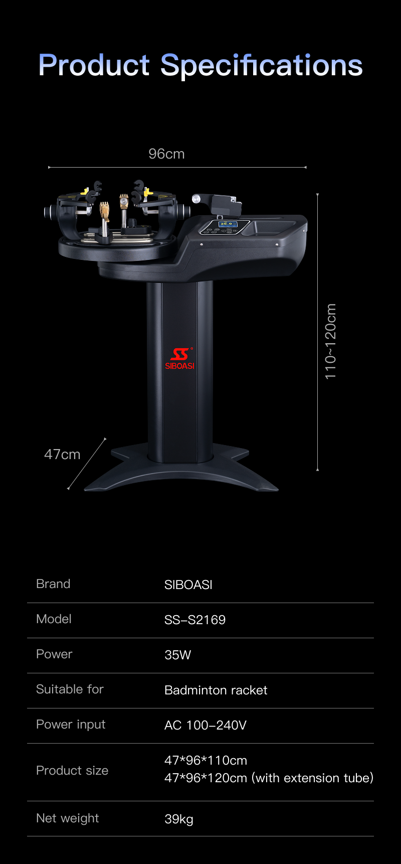 badminton stringing machine s2169 12