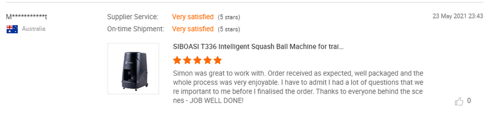 squashbollutrustning
